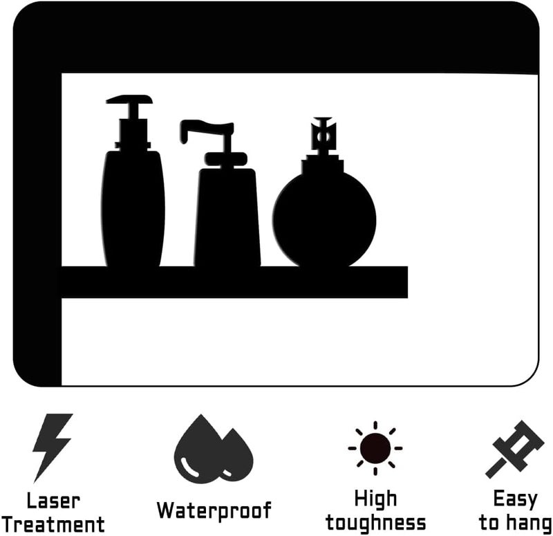 XORT Bathroom Signs Metal Wall Decor, Metal Bathroom Wall Art, Funny Bathroom Sign for Modern Home Decorations. (Black - 10 x 12 inch) - Image 4